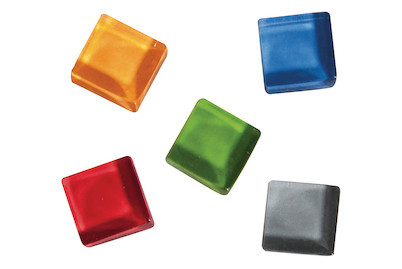 Image of Soft Glas-Mosaiksteine Mischung, 1x1cm, (ca.525 St.), Dose 500g bei JUMBO