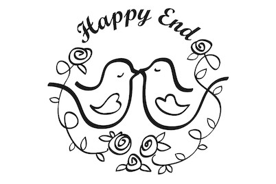 Image of Stempel Happy End , 3cm ø bei JUMBO