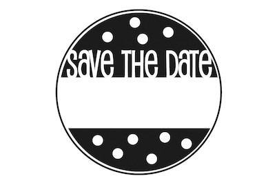 Image of Stempel Save the Date , 3cm ø bei JUMBO