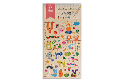 Image of Sticker Spring Day, 15x9,2cm, Papier, SB-Btl 1Bogen bei JUMBO