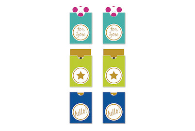 Image of Sticker Tags - for you , 3,2x5,3cm, SB-Karte 6Stück