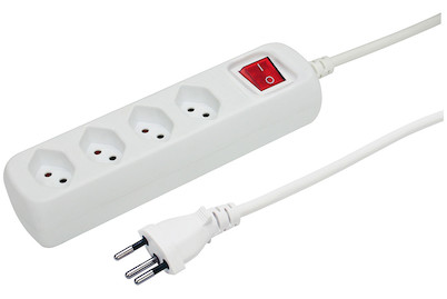 Image of 2x Steckdosenl. 1.5m weiss 4xT13 bei JUMBO