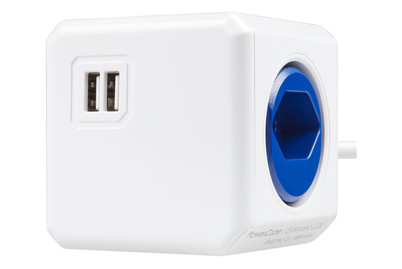 Image of Steckdose Powercube USB blau 4xT13 bei JUMBO