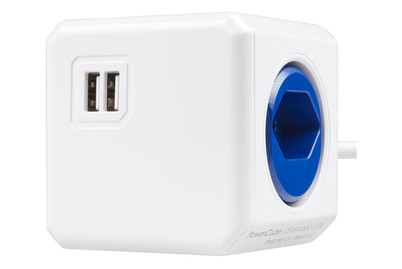 Image of Steckdose Powercube USB blau 4xT13
