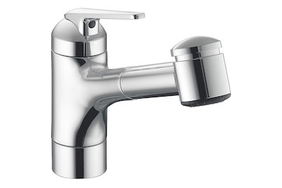 Image of KWC Spültischmischer Domo mit ausziehbarer Brause bei JUMBO