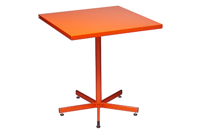 Image of Schaffner Metalltisch klappbar 70x70cm (Stahl), orange