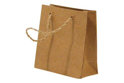 Image of Pappmachè-Tasche m. Jutehenkel, FSC 100%, 7,5x7x3cm bei JUMBO