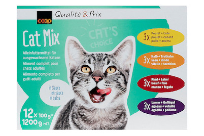 Image of Cat Mix Katzenfutter in Sauce assortiert 12x100g