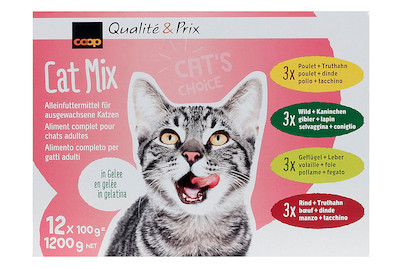 Image of Cat Mix Katzenfutter in Gelee assortiert 12x100g