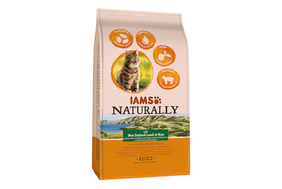 Image of Iams Naturally Erwachsene Katze mit Lamm aus Neuseeland & Reis bei JUMBO