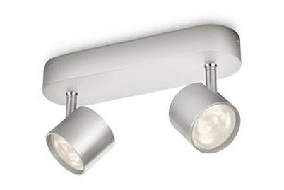 Image of Philips Spotleuchte Star 2x4.5W silber bei JUMBO
