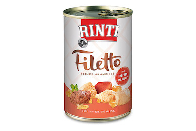 Image of Rinti Filetto Huhn+Rind in Jelly 420G
