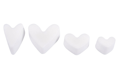 Image of Seifengiessform: Herzen, Tiefe 3cm, 4 teilig bei JUMBO
