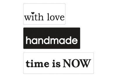 Image of Labels ...love , handmade , time... , 30x15mm, 40x15mm, 50x15mm, SB-Btl 3Stück bei JUMBO