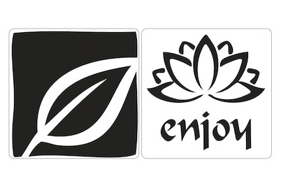 Image of Labels enjoy , Blatt, 25x25mm, SB-Btl 2Stück bei JUMBO