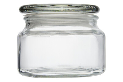 Image of Vorratsglas mit Glasdeckel, 10cm ø, 8cm, 320ml, Öffnung ø7,5cm bei JUMBO