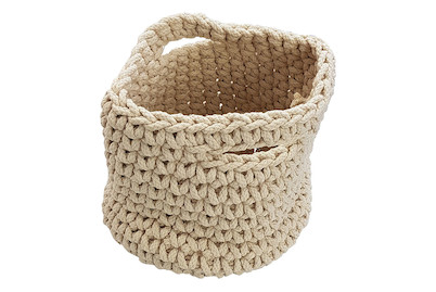 Image of Korb aus Strick øxH 20x20cm creme bei JUMBO