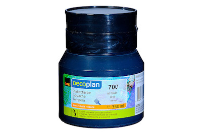 Image of Oecoplan Plakatfarbe 350Ml schwarz bei JUMBO