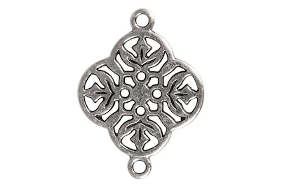 Image of Metall-Zierelement Ornament Blume, 15mm, Ösen 1mm ø, SB-Btl 1Stück bei JUMBO