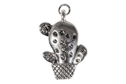 Image of Metall-Anhänger Kaktus, 28mm, Öse 2mm ø, SB-Btl 1Stück bei JUMBO