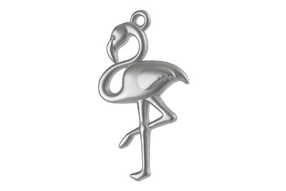 Image of Metall-Anhänger Flamingo, 27mm, Öse 1,5mm ø, SB-Btl 1Stück