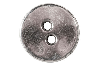 Image of Metall-Zierelement Knopf, 1,4cm ø, Löcher 1,5mm ø, SB-Btl 1Stück bei JUMBO