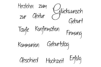 Image of Clear Stamp Anlass 2 , 96,5x91x3,2mm bei JUMBO