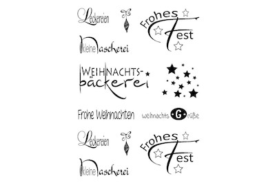 Image of Clear Stamp Weihnachten , 96,5x91x3,2mm bei JUMBO