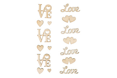 Image of Holz-Schriftzüge Love , 13-teilig, SB-Btl bei JUMBO
