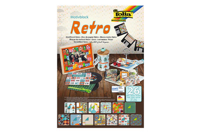 Image of Motivblock Retro 24x34cm 25St sortiert bei JUMBO