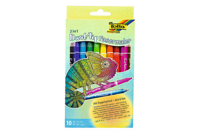 Image of Fasermaler 2 in 1 10St sortiert bei JUMBO