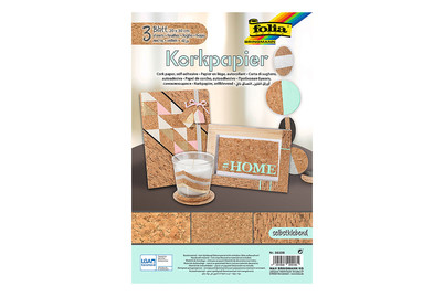 Image of Korkpapier selbstklebend 20x30cm 3ST sor bei JUMBO