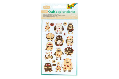 Image of Kraftpapier-Sticker 8ST Trend bei JUMBO