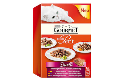 Image of Gourmet Mon Petit Katzenfutter in Sauce Rind & Huhn 6x50g bei JUMBO