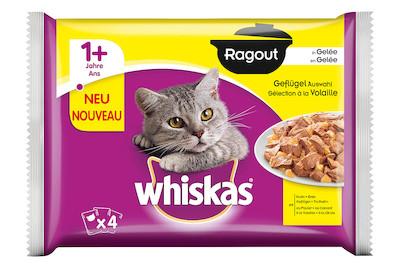 Image of Whiskas Ragout in Gelee Geflügel Auswahl 4x85g bei JUMBO