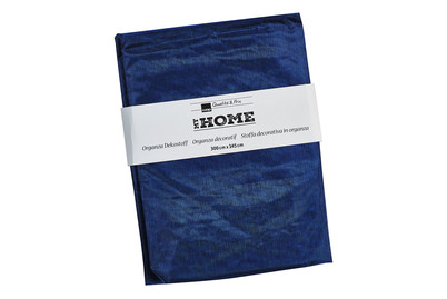 Image of My Home Organza Dekostoff dunkelblau bei JUMBO