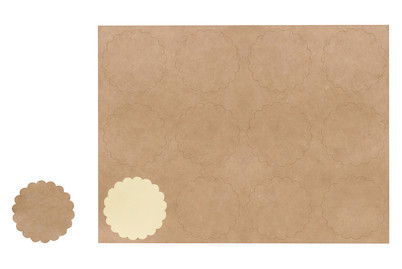 Image of Blanko-Sticker, 3,5cm ø, SB-Btl 12Stück bei JUMBO