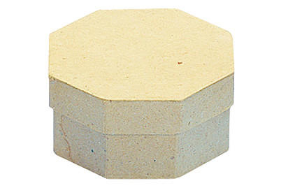 Image of Pappmaché-Dose Achteck,FSC Rec.100%, 9,5x9,5x4,5cm bei JUMBO