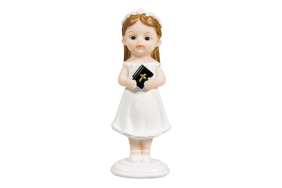 Image of Polyresin Kommunion Mädchen, 4,2x3,5x11,4cm bei JUMBO