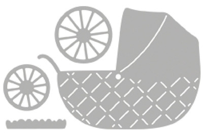 Image of Stanzschablone Baby Pram, 7.2x7.9 cm 4 Stück bei JUMBO