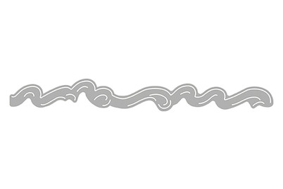 Image of Stanzschablone: Waves Border 16.7x2.2 cm