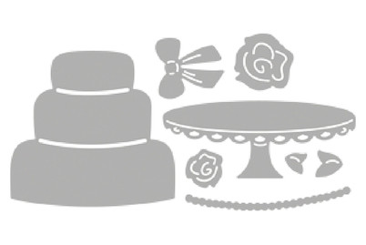 Image of Stanzschablone Wedding Cake 5.9x7 cm, 8 Stück bei JUMBO