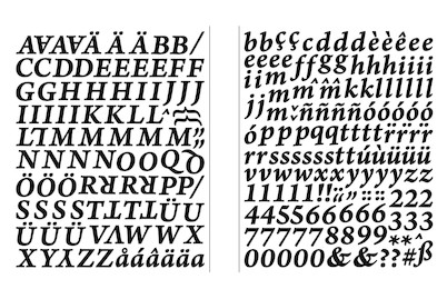 Image of Sticker Alphabet + Zahlen Classic, SB-Btl 1Stück bei JUMBO