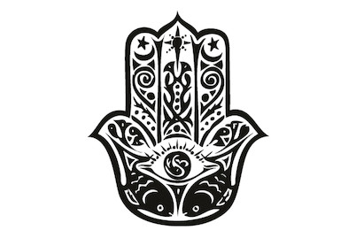 Image of Stempel Hamsa Hand , 3cm ø bei JUMBO