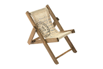 Image of Liegestuhl weiss 16x9x1cm bei JUMBO