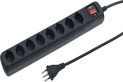 Image of Power Easy Steckdosenleiste 8xT13 mit Resetschalter, Anschlusskabel 1.5m Td 3x1/T12 bei JUMBO