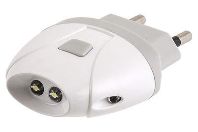 Image of Safetylight LED weiss Gehäuse weiss/grau mit 3 Funktionen bei JUMBO