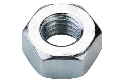 Image of 6-kant Mutter DIN 934-8 verzinkt blau bei JUMBO