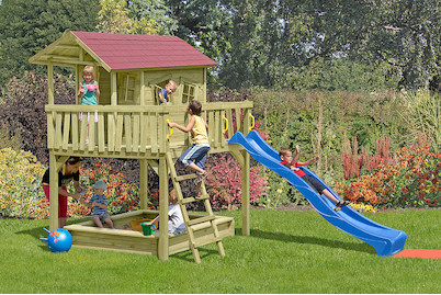 Image of Colibri Stelzenhaus Finn mit Rutsche und Dachschindeln bei JUMBO