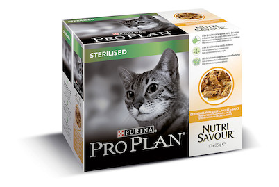 Image of ProPlan Nutrisavour Sterilised Katzenfutter in Sauce Huhn 10x85g bei JUMBO